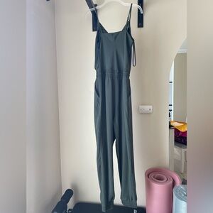 Calvin Klein army green spaghetti strap romper